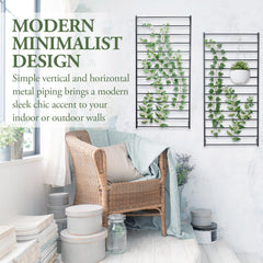 MyGift trellis mounted on porch demonstrating space-saving vertical gardening benefit