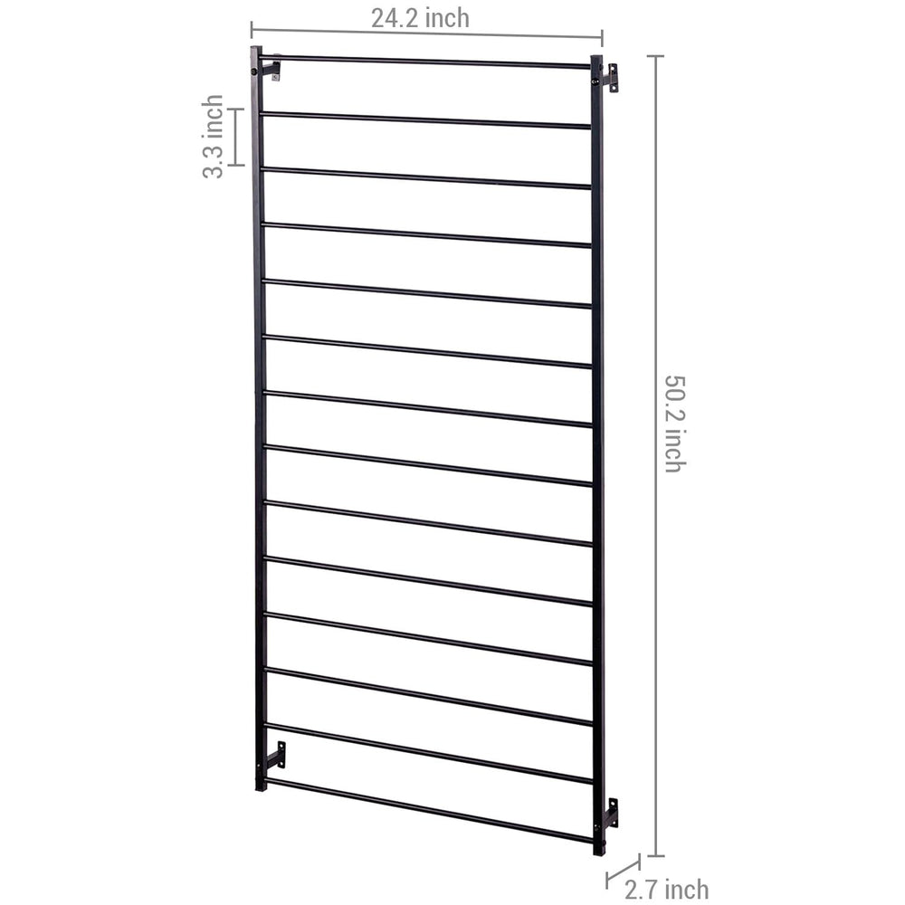 MyGift trellis next to ruler size comparison showing 50 inch height and scale advantage