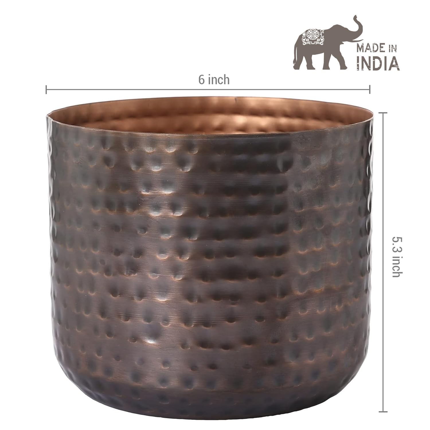 MyGift vase beside a ruler showing size and ideal tabletop scale