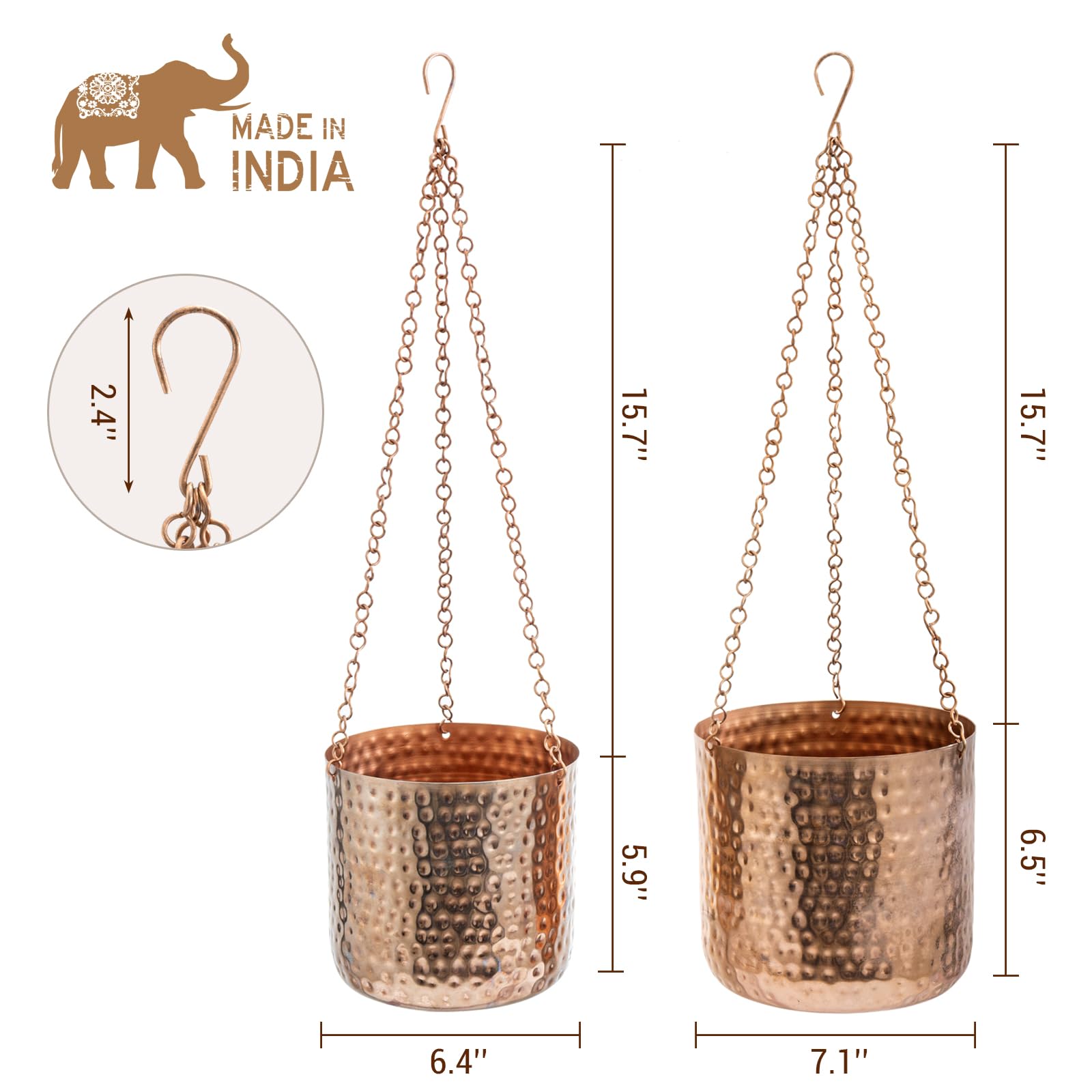 MyGift hanging planters with succulents in window providing bright natural accent benefit