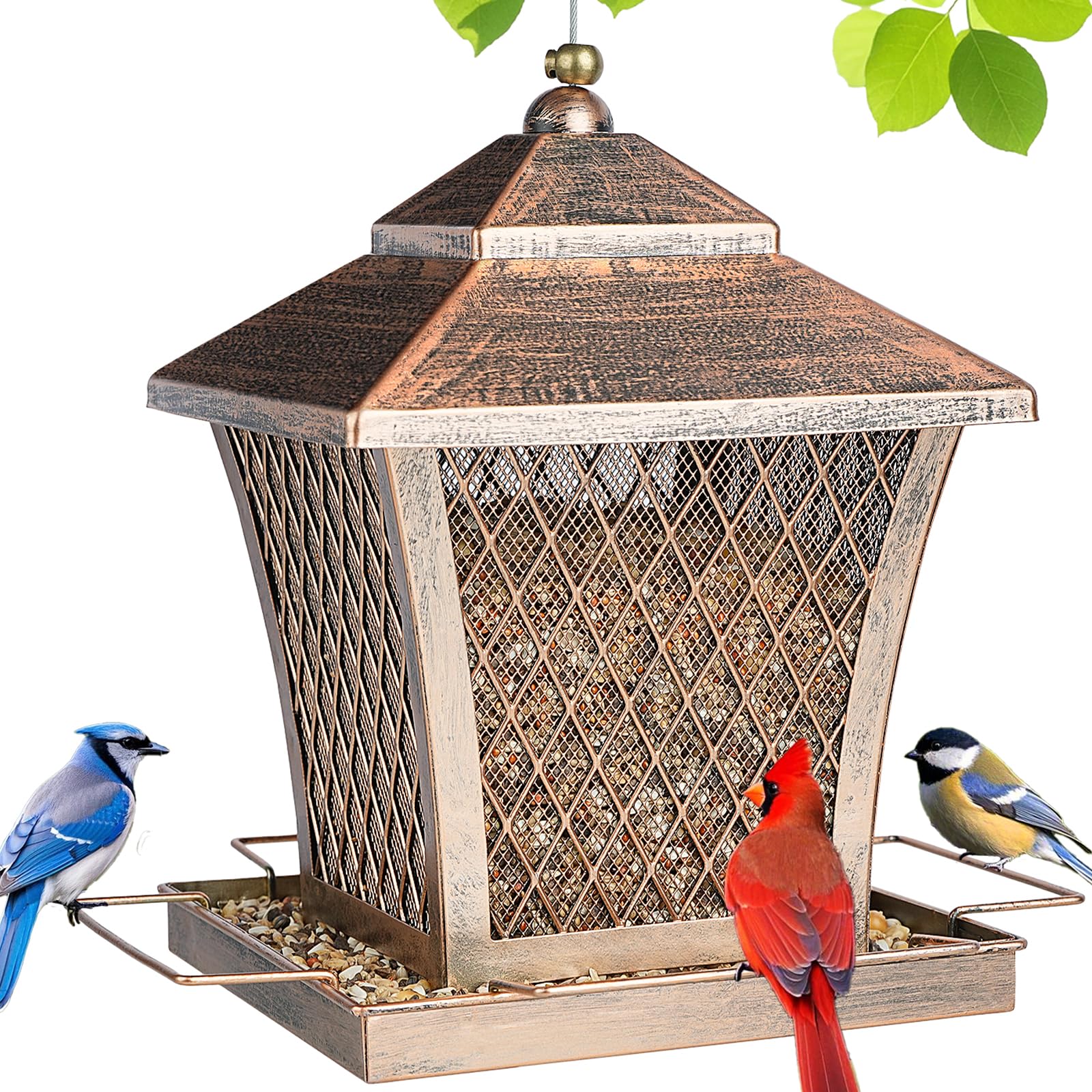 MYITYARD bronze feeder front view showing elegant finish and curb appeal