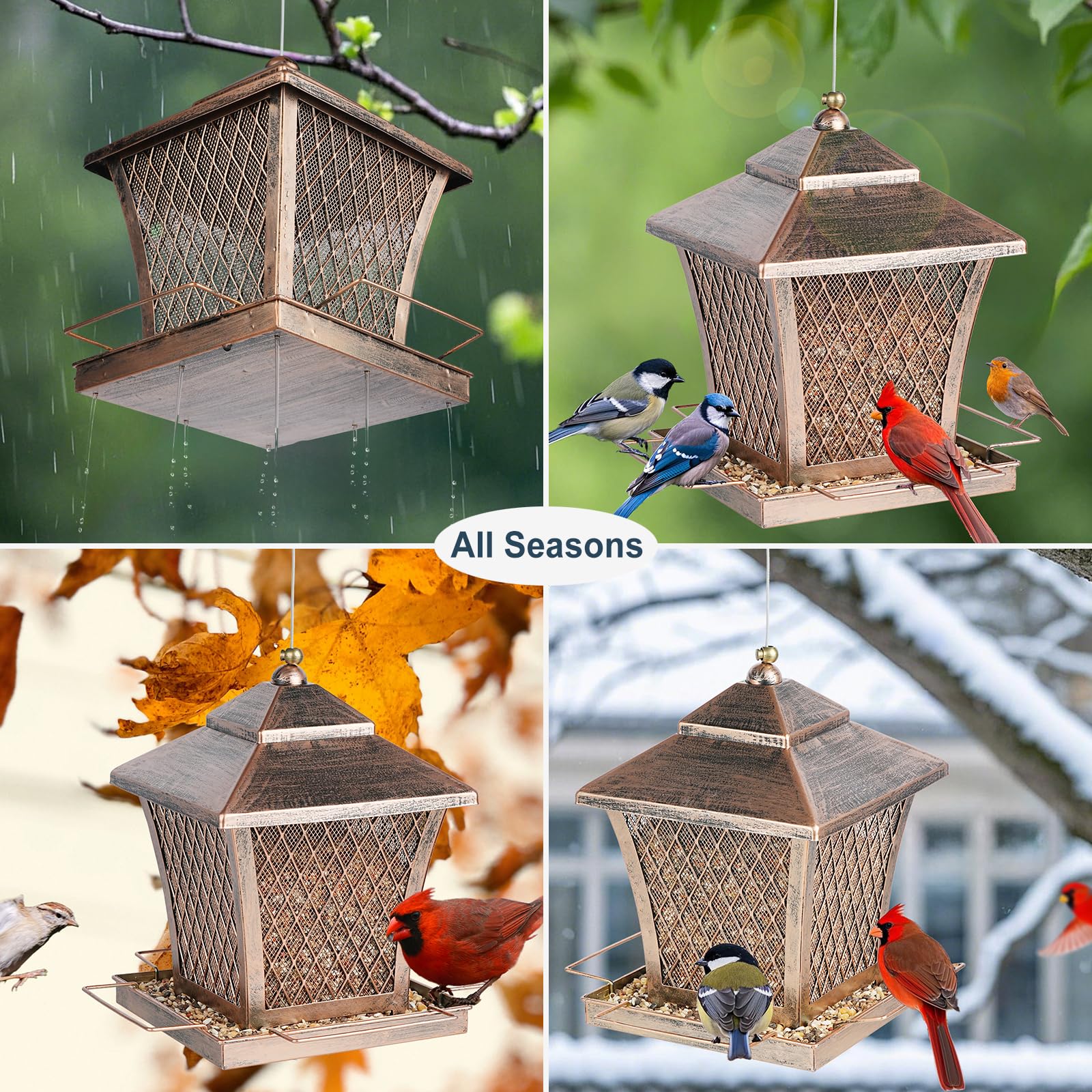 MYITYARD hanging on branch in garden attracting wild birds naturally