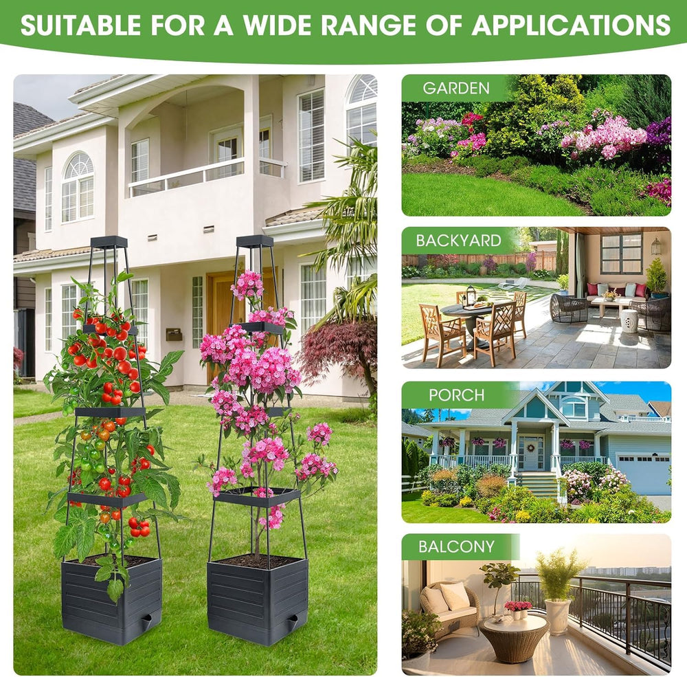 MYMULIKE balcony lifestyle setting showing compact outdoor gardening