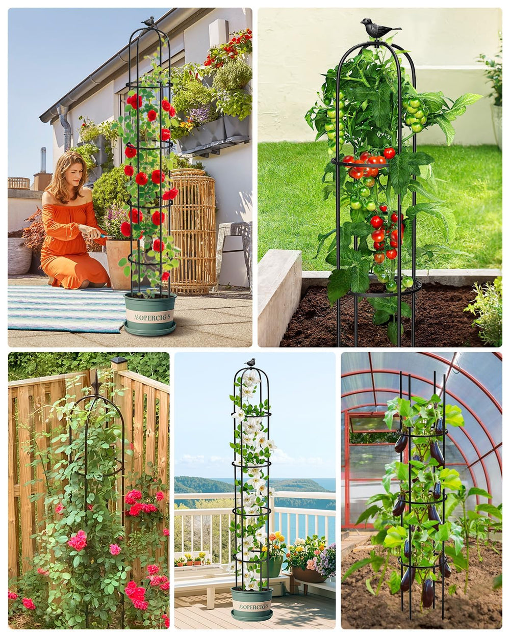 MYMULIKE trellis disassembled flat for compact storage and easy transport