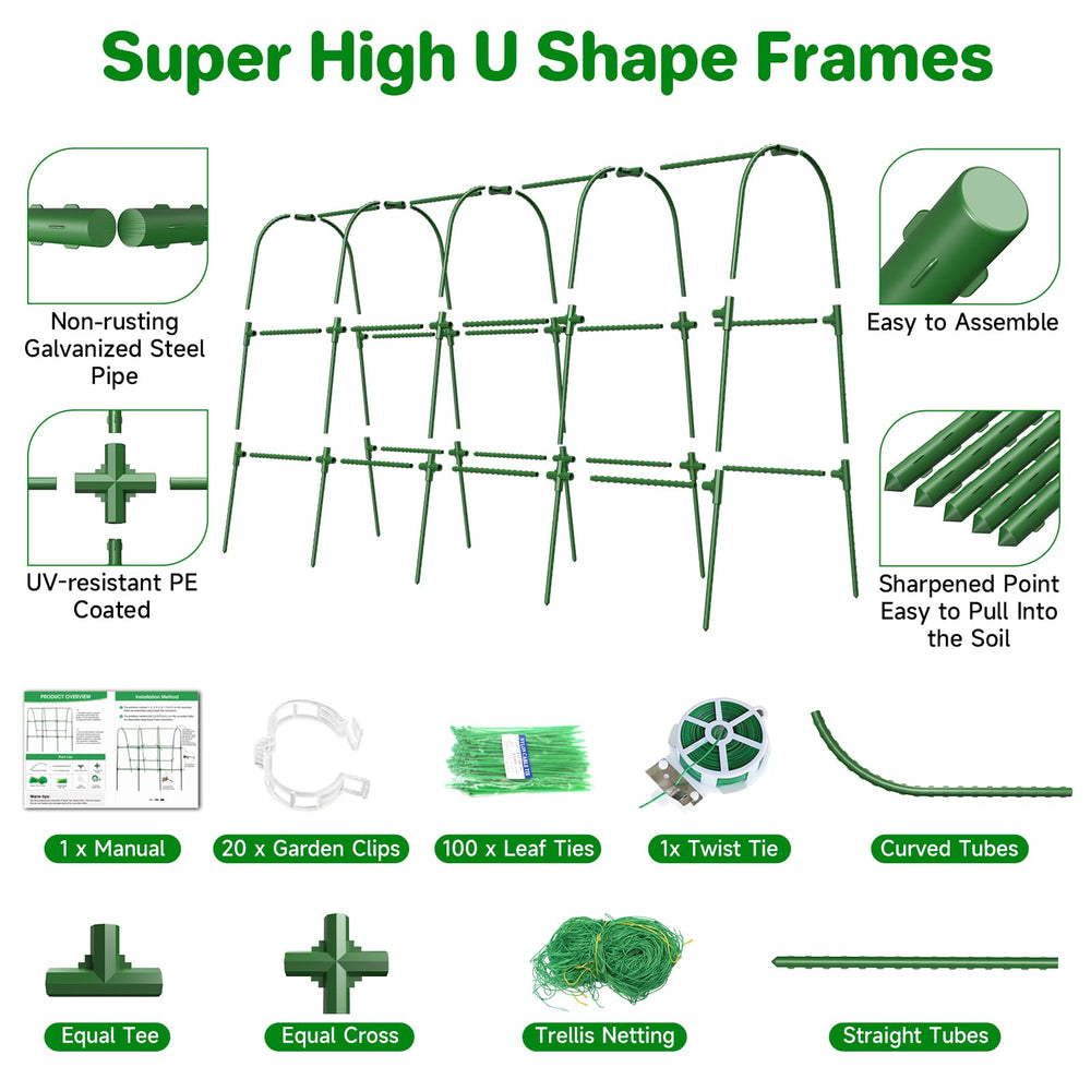 MYMULIKE nylon netting detail demonstrating vine support and easy training