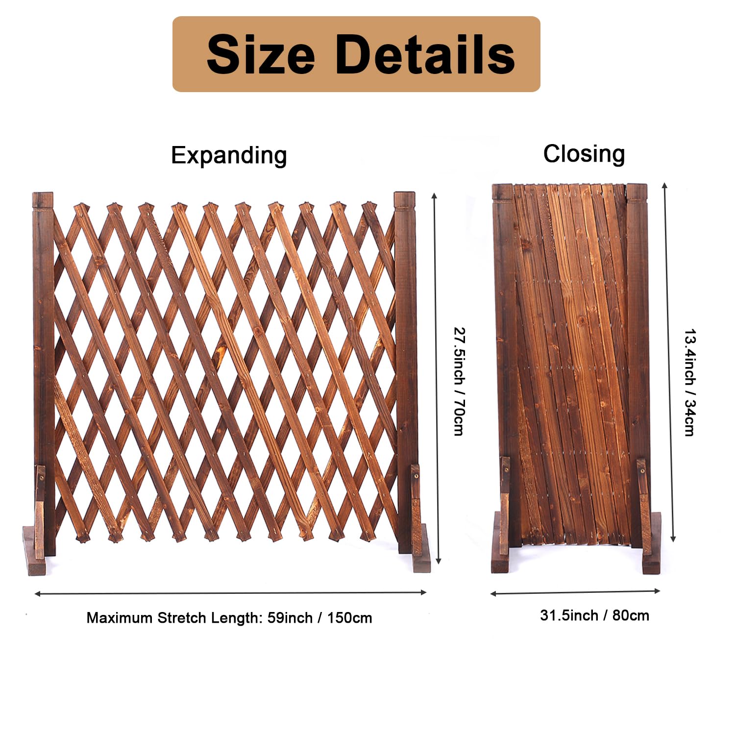 MYOYAY closeup showing wood grain and carbonized finish for outdoor durability
