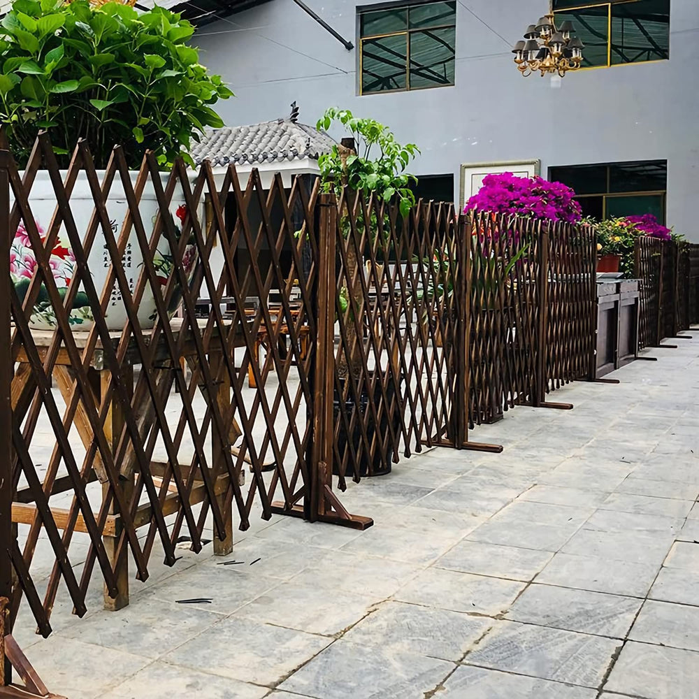 MYOYAY fence used as pet gate in doorway providing a lightweight barrier