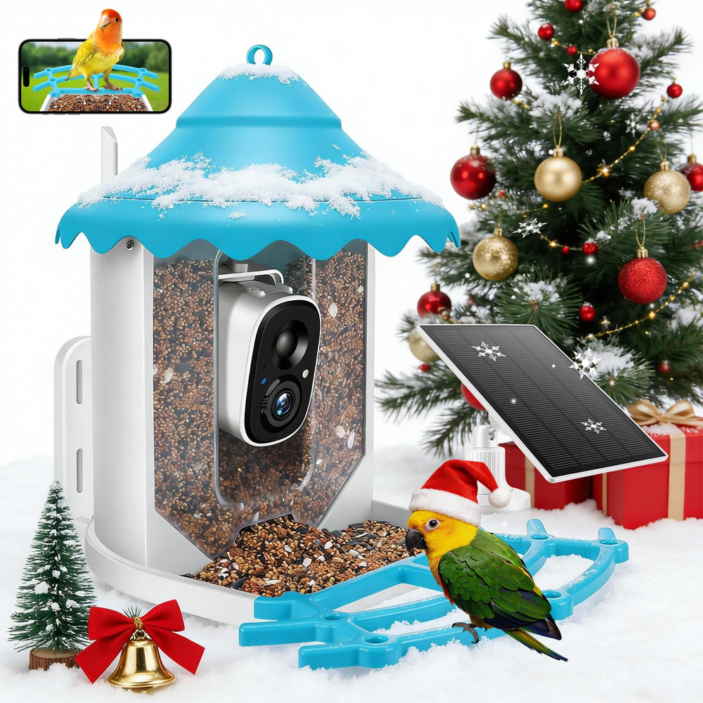 MYPIN close-up of camera and transparent 2.6L seed reservoir for clear monitoring