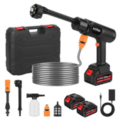 MYPIN front view of cordless pressure washer showing compact portability and easy grip