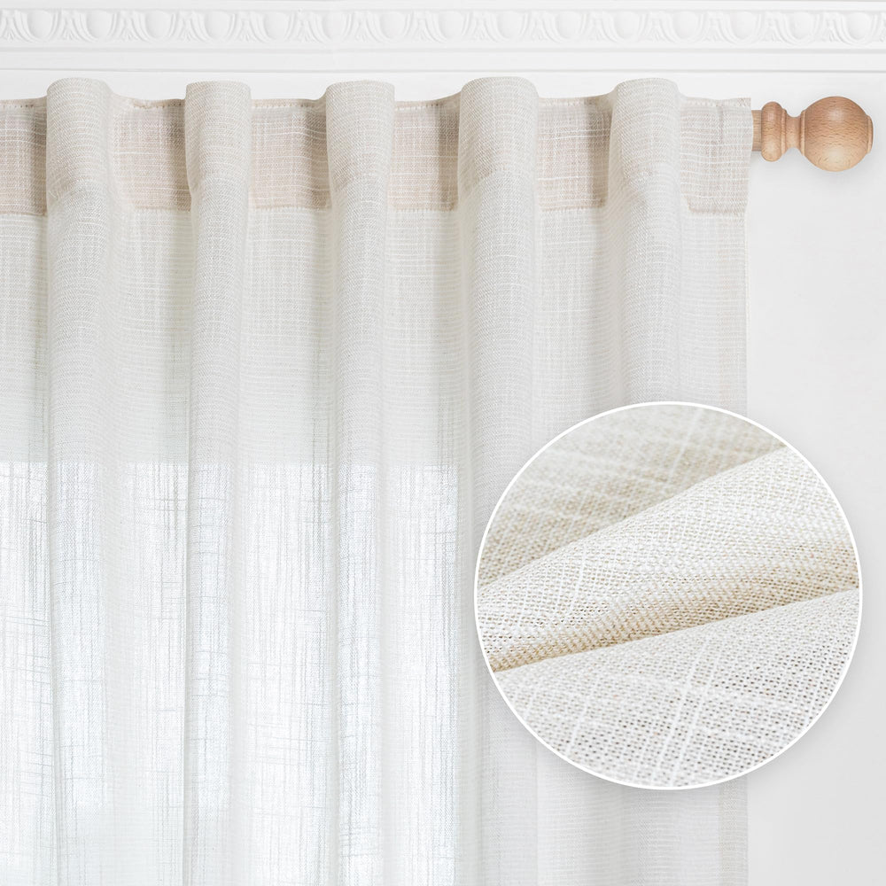 MYSKY HOME close-up of woven texture highlighting wrinkle-resistant polyester blend benefit