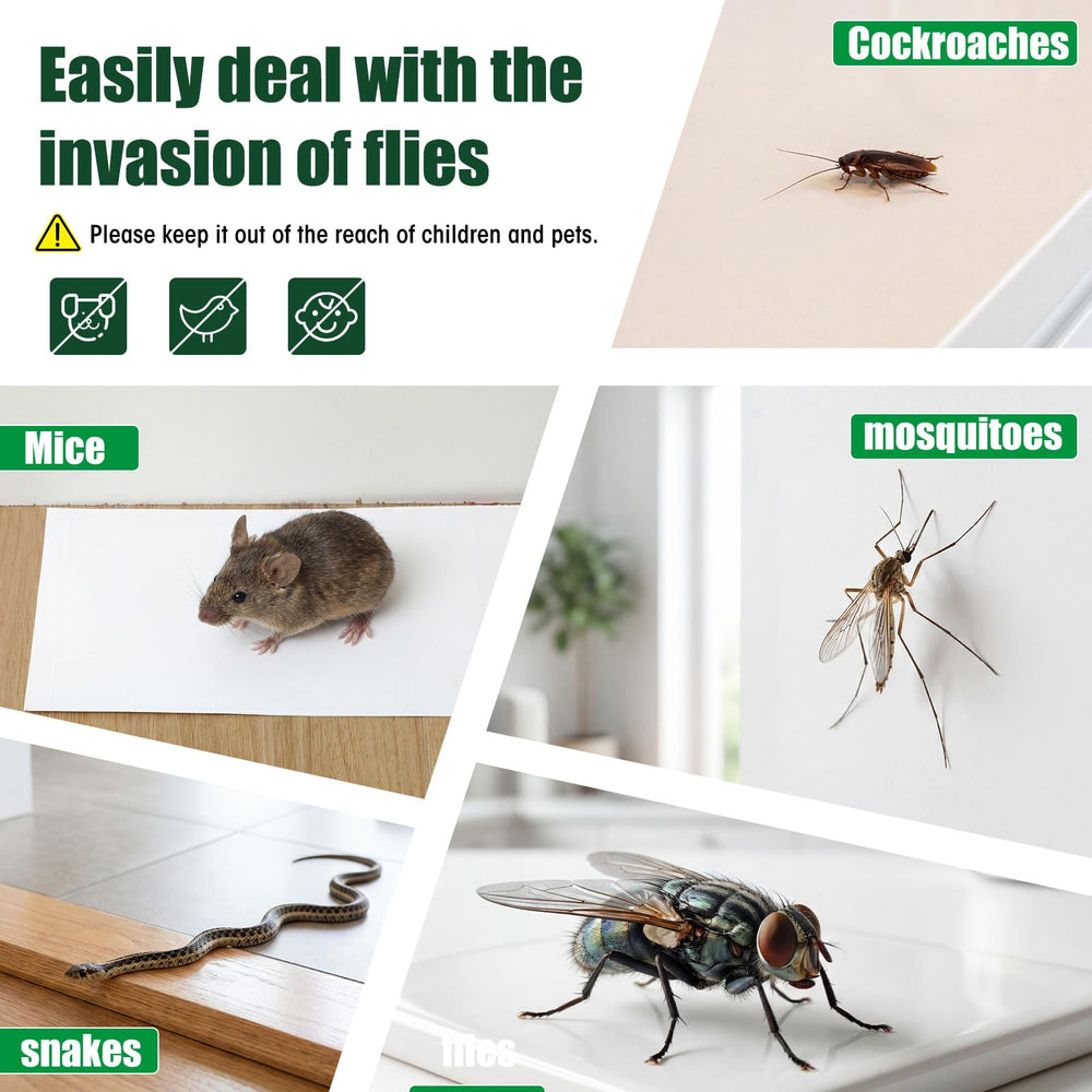 Mysora glue board trapping a cockroach in a corner for effective capture