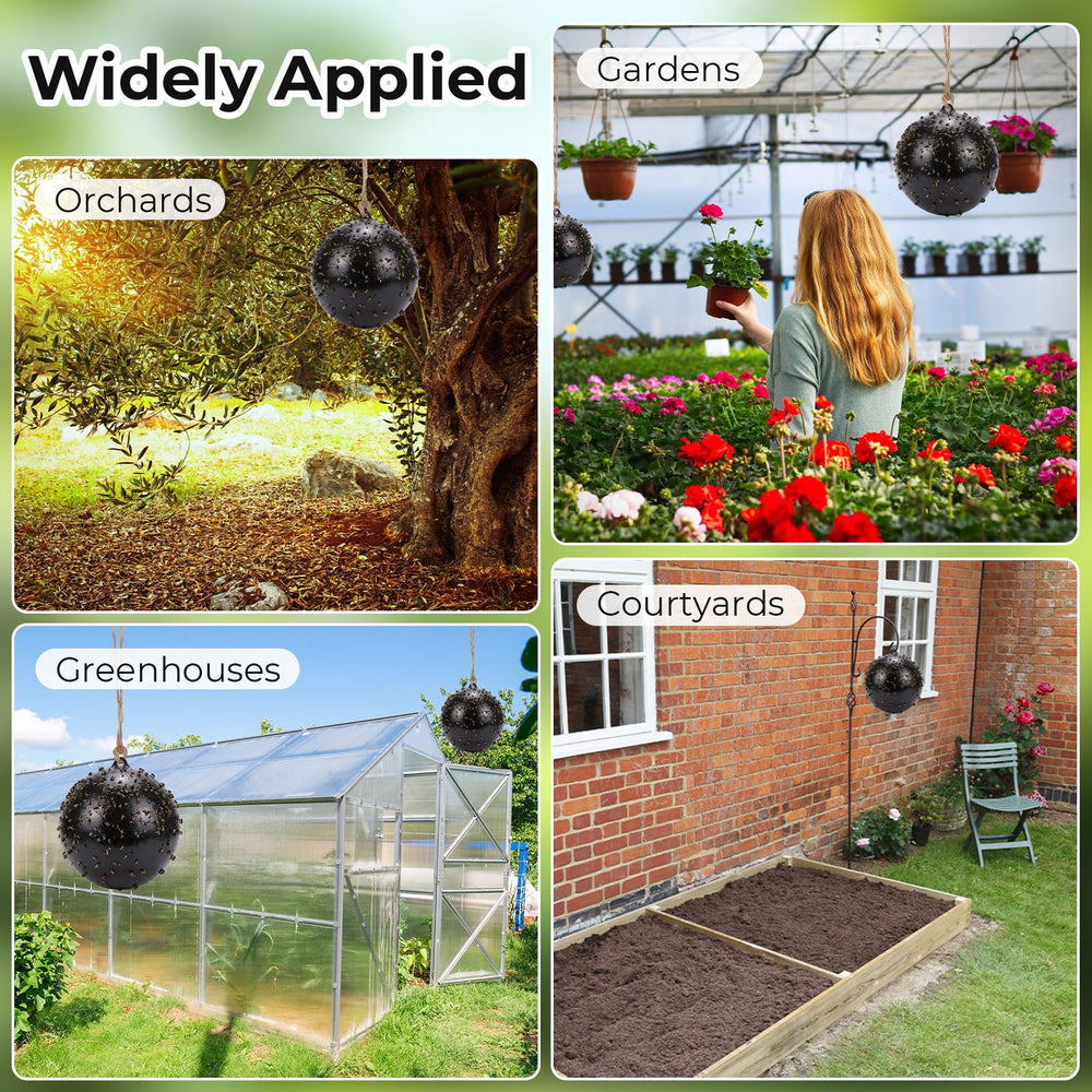 Mysora sticky surface with trapped insects showing monitoring benefit
