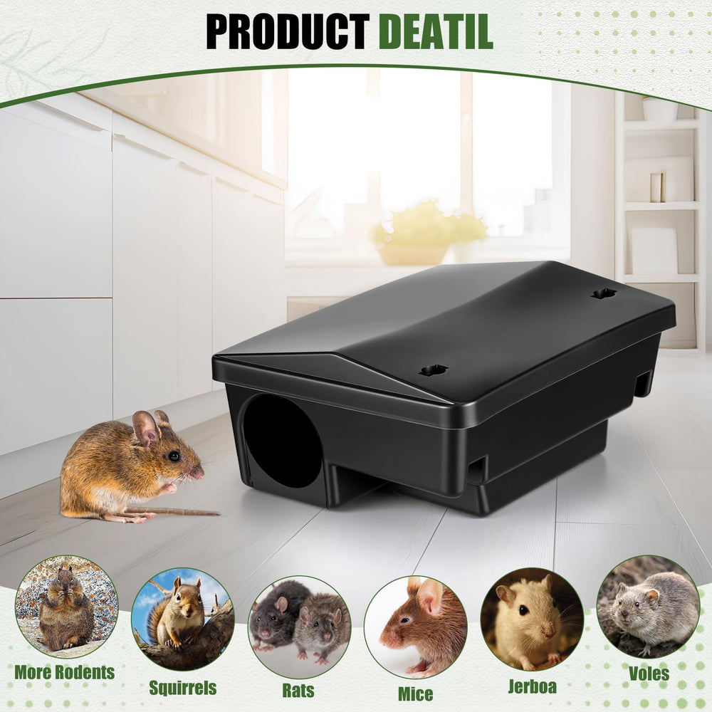 Mysora entry hole detail sized to admit rodents while protecting pets and children