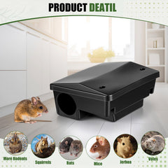 Mysora entry hole detail sized to admit rodents while protecting pets and children