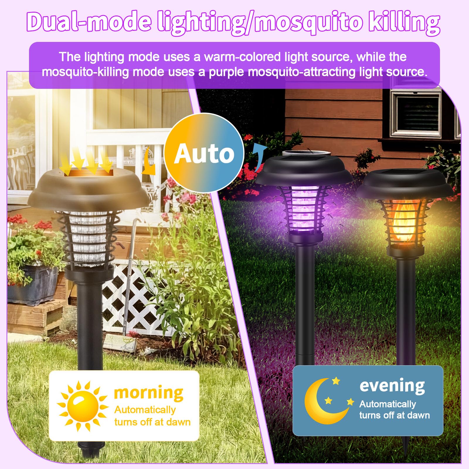 Mysora flame mode ambient setting providing warm lighting benefit