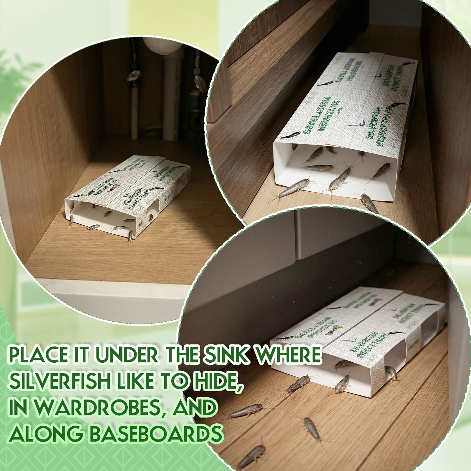 Mysora folded trap installation step showing easy setup