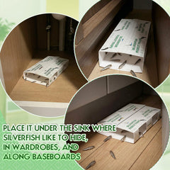 Mysora folded trap installation step showing easy setup