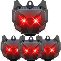 Mysora front packaging showing four solar predator lights and benefits