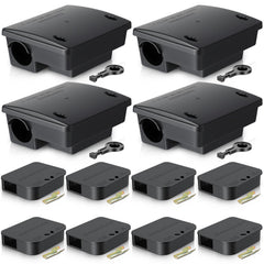 Mysora front view of full 12-pack set showing large and small stations and keys for safe storage