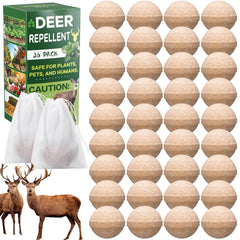 Mysora front packaging showing 36 repellent balls and hanging bags for convenient use