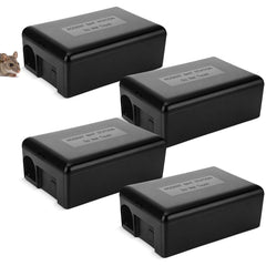 Mysora front view of locked bait station showing secure protection