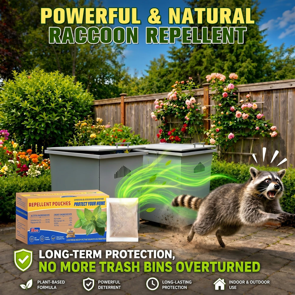 Mysora pouches along garden edge preventing animal damage to plants