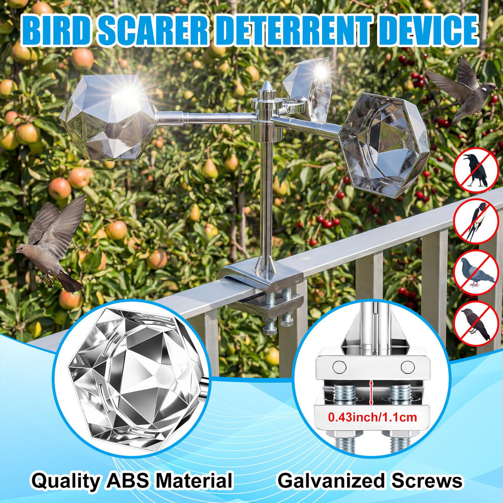 Mysora device rotating on utility pole showing reduced bird collisions