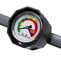 Mytee AgraTronix closeup gauge view showing color-coded dial for quick condition reading
