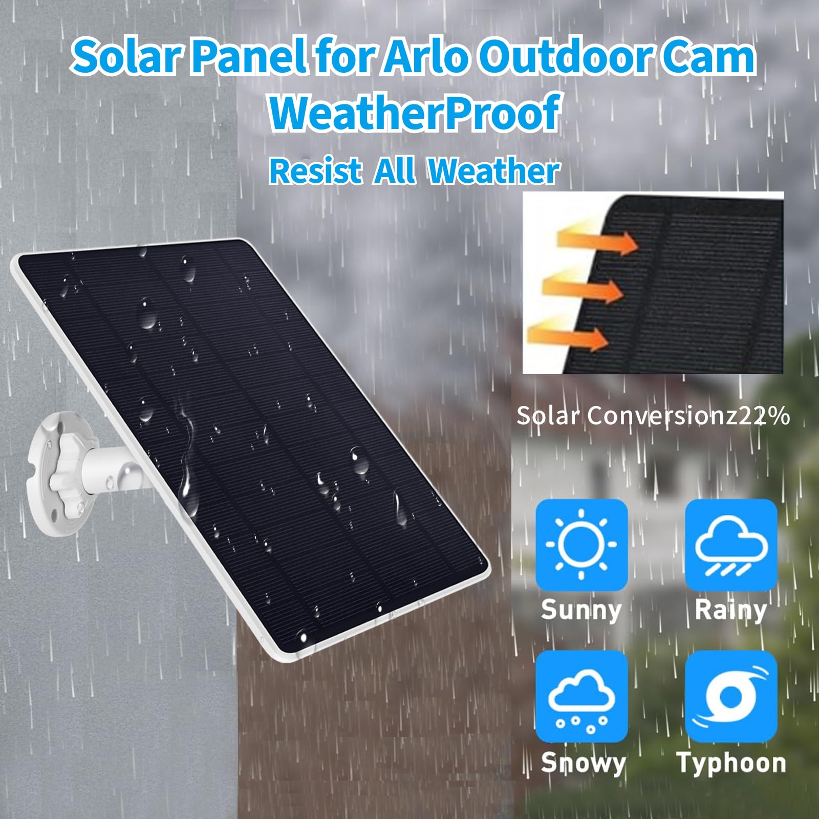 Mytions 360-degree mounting bracket detail enabling precise panel tilt and ideal sun positioning