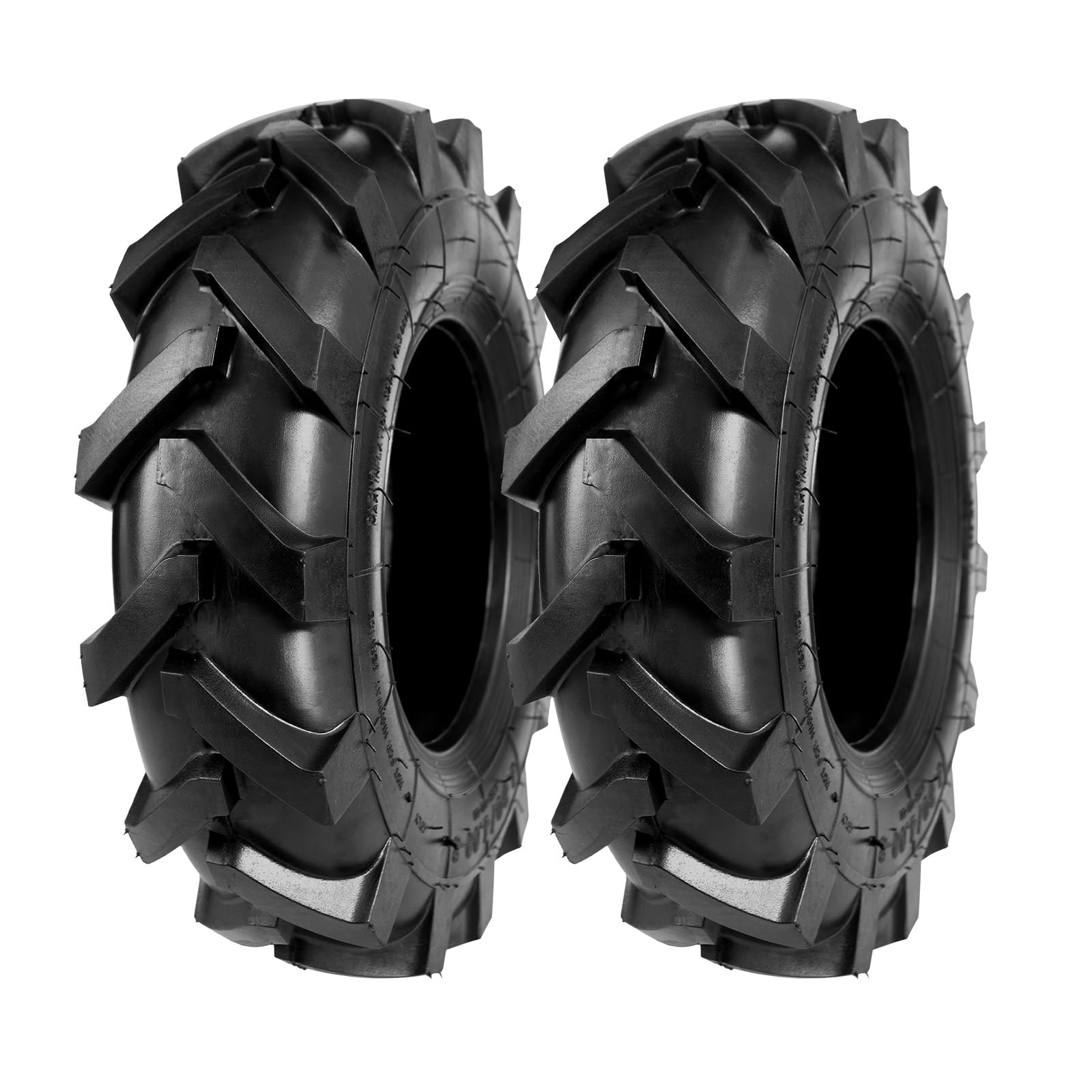 MZREXN front view of two tires showing profile and tubeless benefit