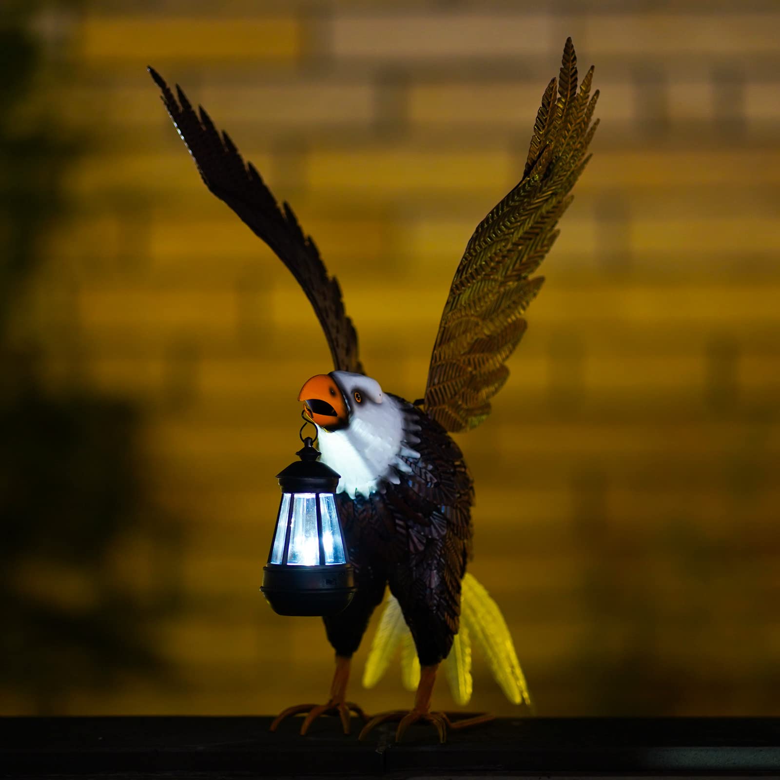 Nacome side profile of eagle illustrating painted contrast