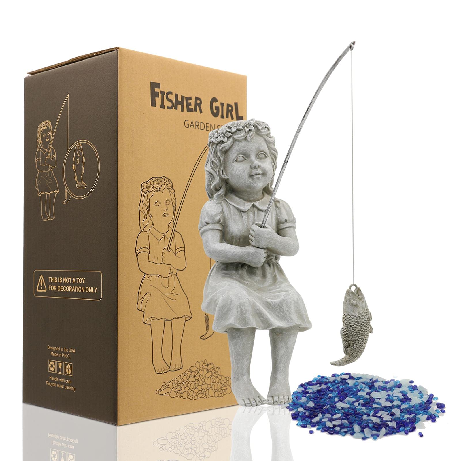Nacome fishergirl front view showing charming pond-ready pose and curb appeal