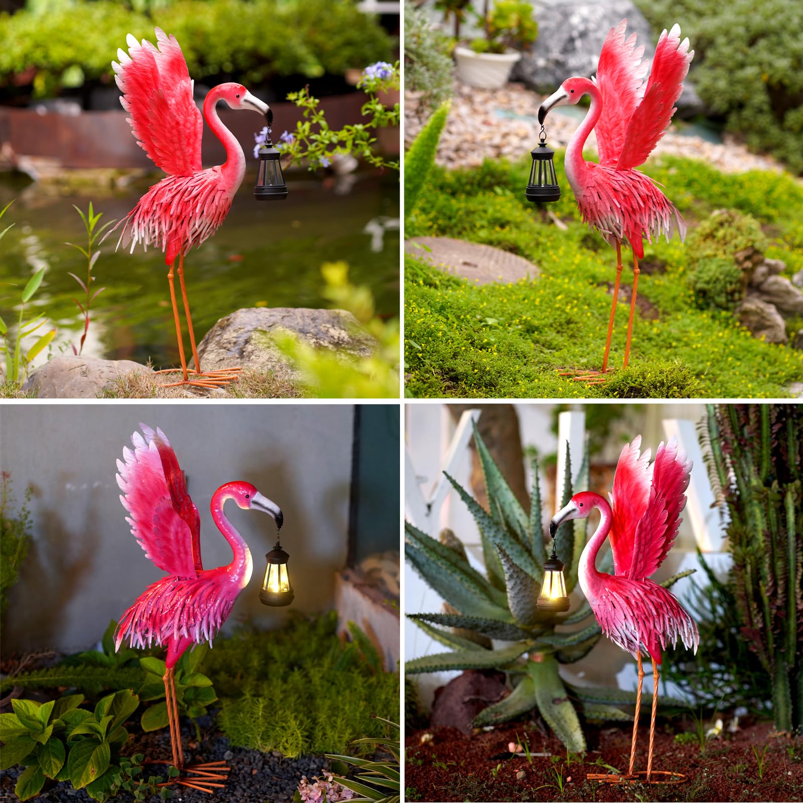 nacome metal flamingo gift box presentation ready for gifting with included parts