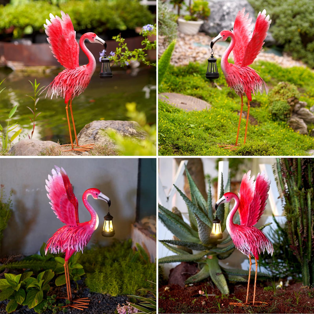 nacome metal flamingo gift box presentation ready for gifting with included parts