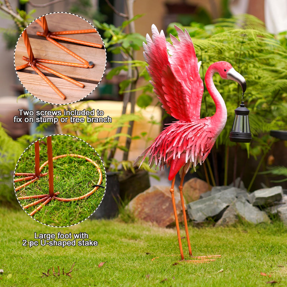 nacome metal flamingo solar panel top view illustrating easy, wire-free charging