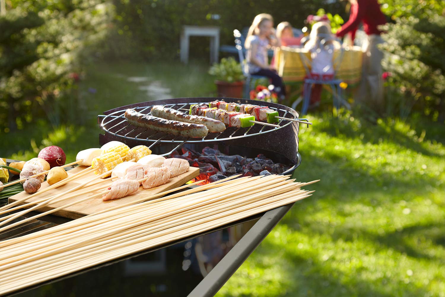NadaKin sticks loaded with marshmallows showing stable carry and even toasting