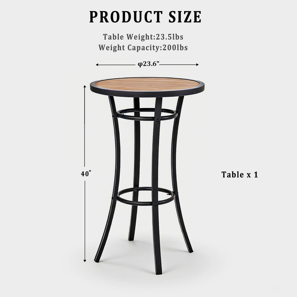 Naga Bahna table set on patio to show weatherproof design in lifestyle scene