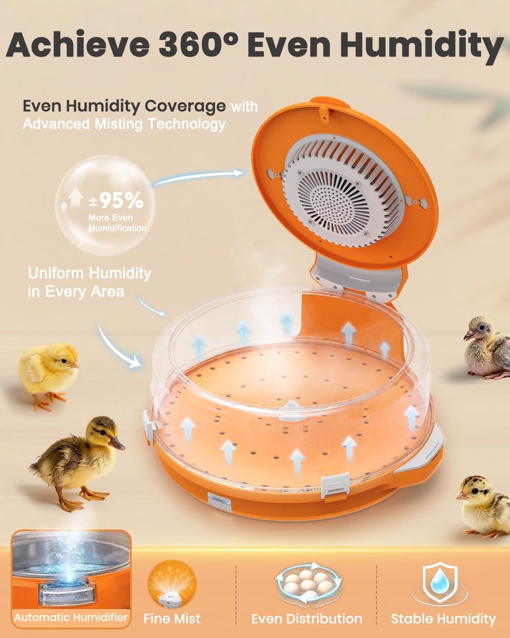 Nailrepro side refill port visible for topping up humidity without opening