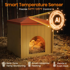 Nailrepro LED control display showing temperature for precise brood monitoring