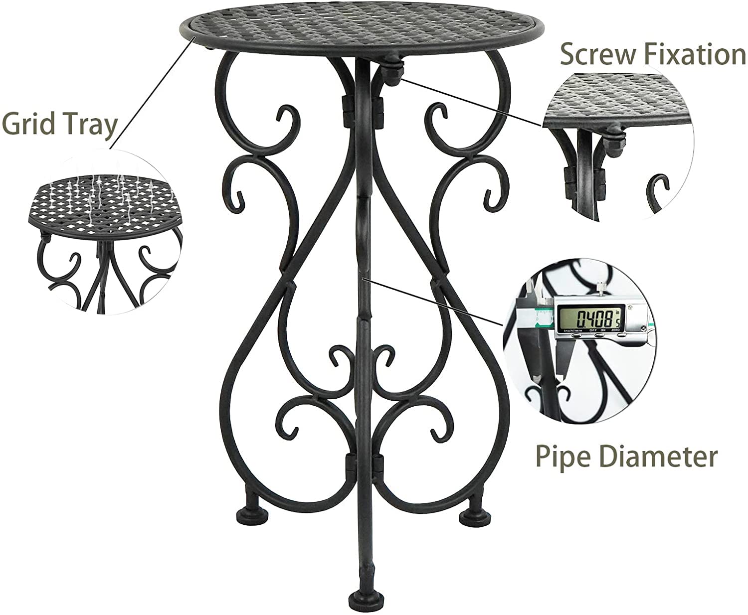 NAKUPE plant stand on balcony demonstrating outdoor durability and style