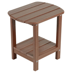 nalone front view of side table showing compact patio placement and convenience