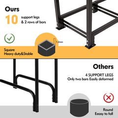 nalone close-up of thick square steel tubing and welds for durable strength