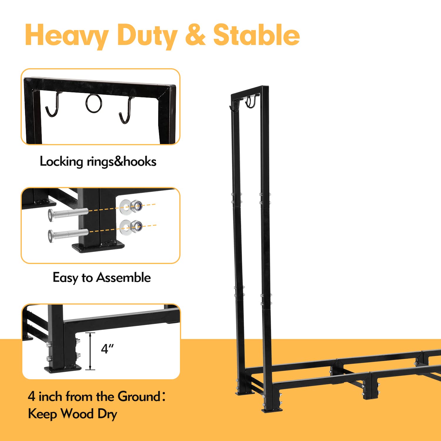 nalone integrated hooks with poker and tongs hanging for quick tool access
