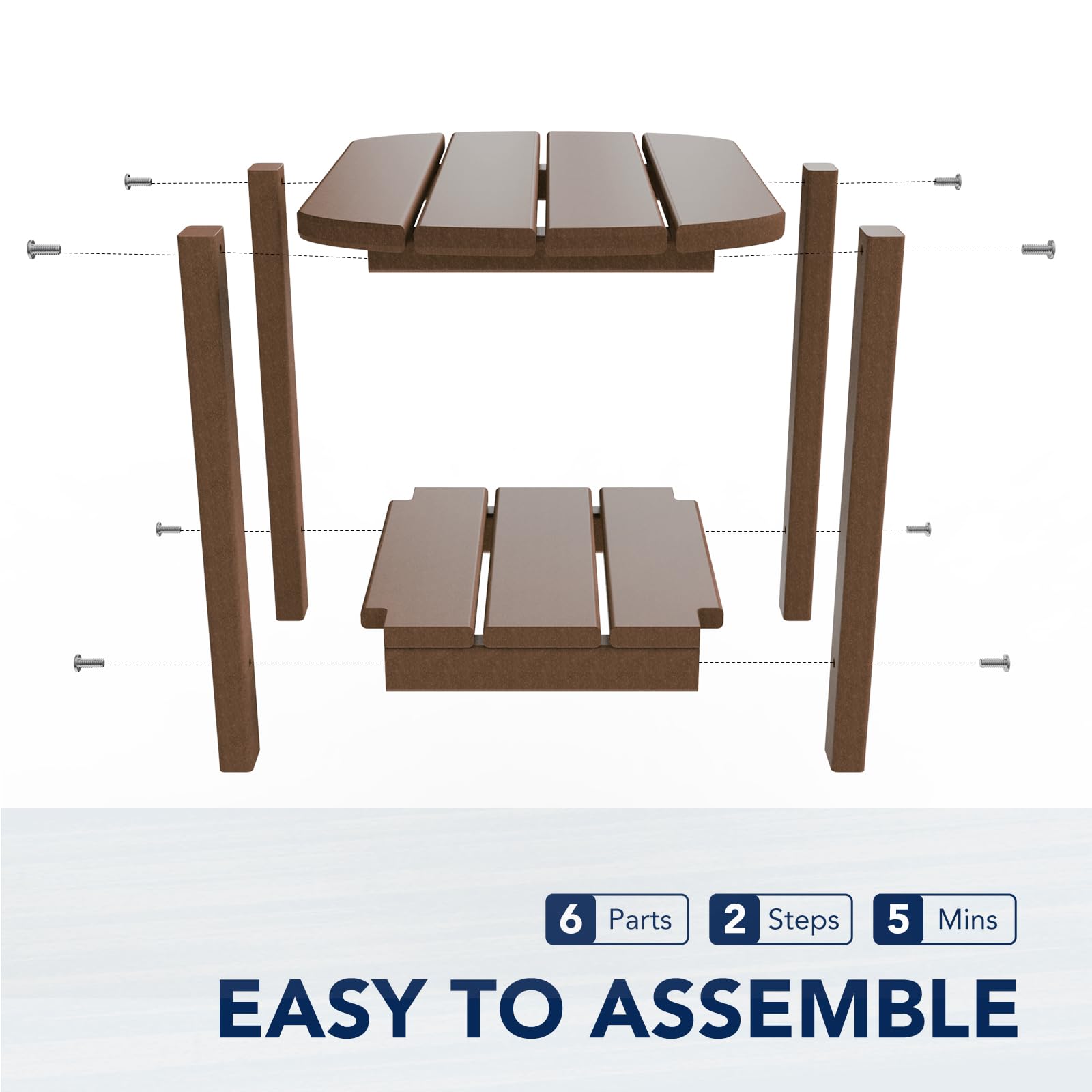 nalone table in use with drinks and books showing stable load support