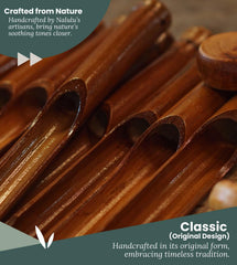 Nalulu close-up of bamboo tubes highlighting handcrafted texture and warmth