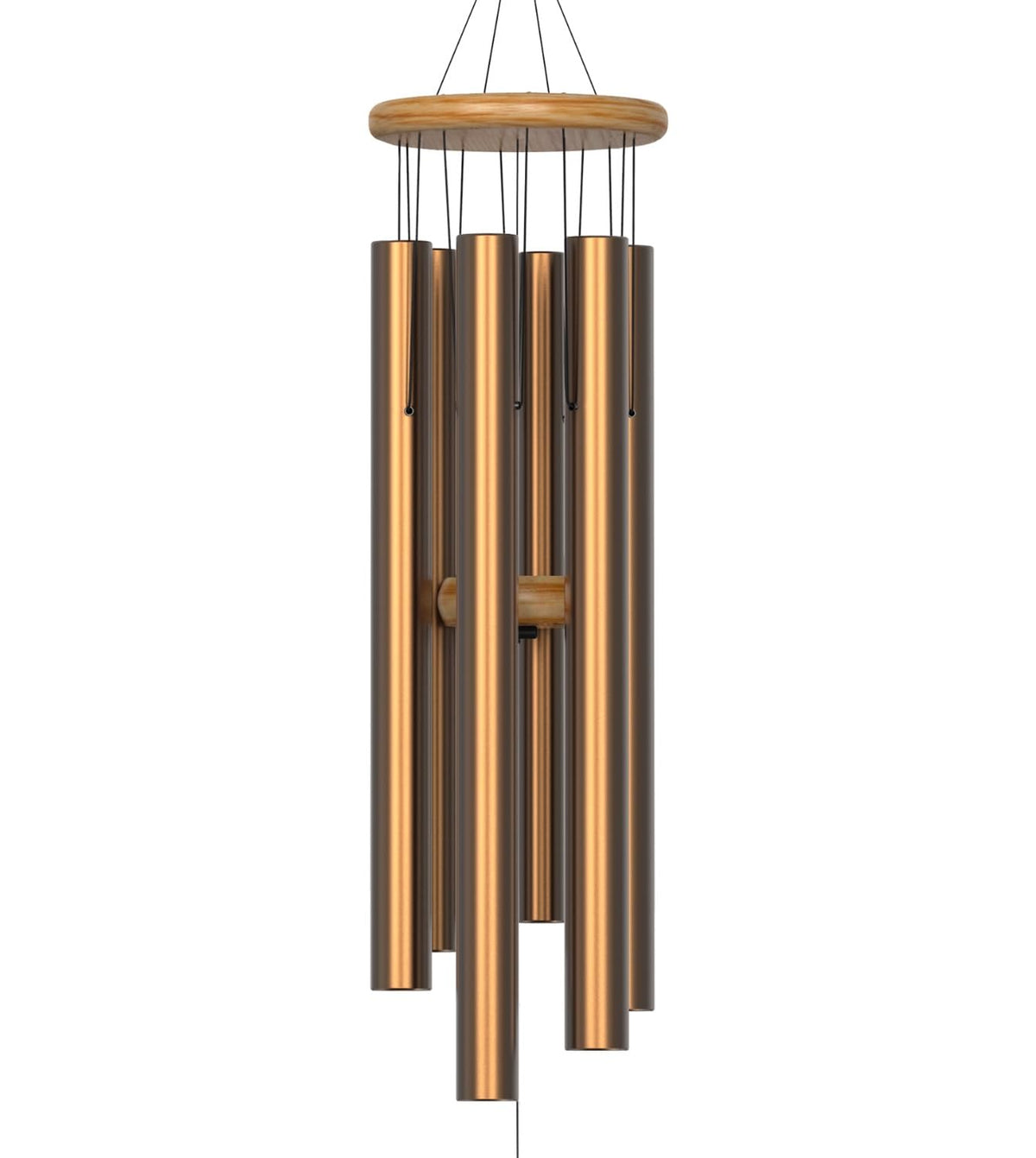 Nalulu wind chimes front view showing elegant modern design and serene tones