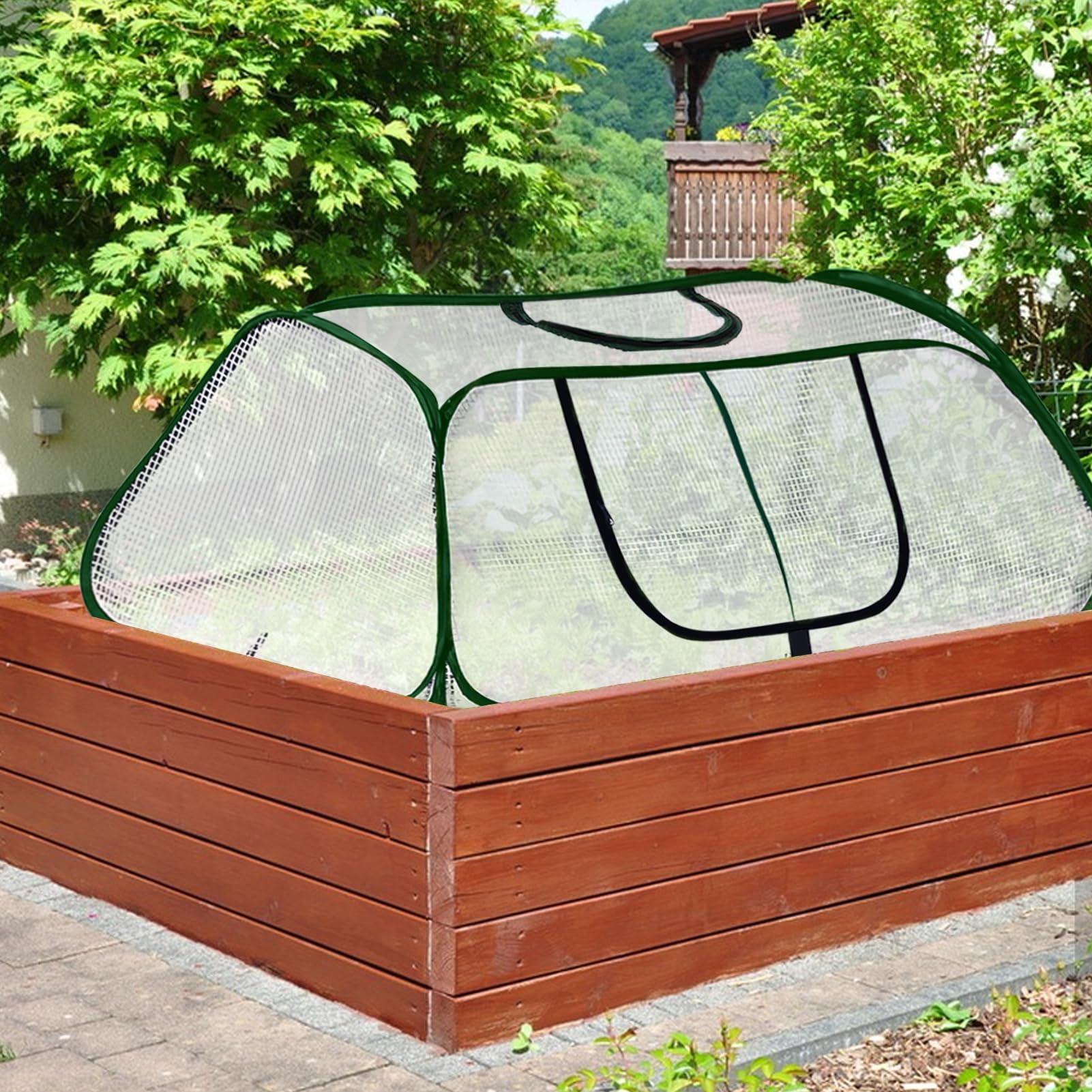 NamcheBarwa folded cover stored compactly highlighting reusable easy storage