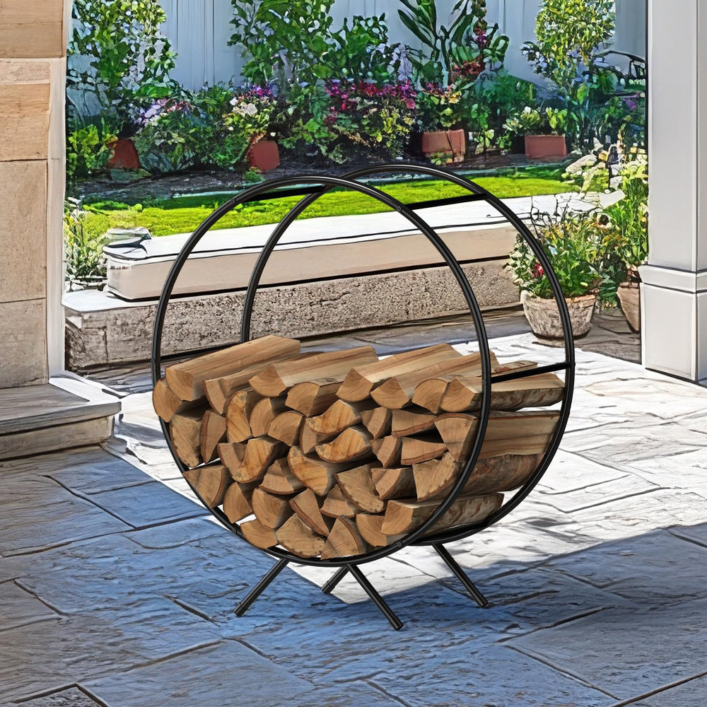 NANANARDOSO rack next to chair illustrating compact footprint and space-saving benefit