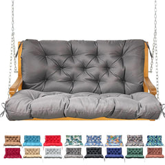 NANGELRN front view porch swing cushion shows neat finish and comfortable seating benefit