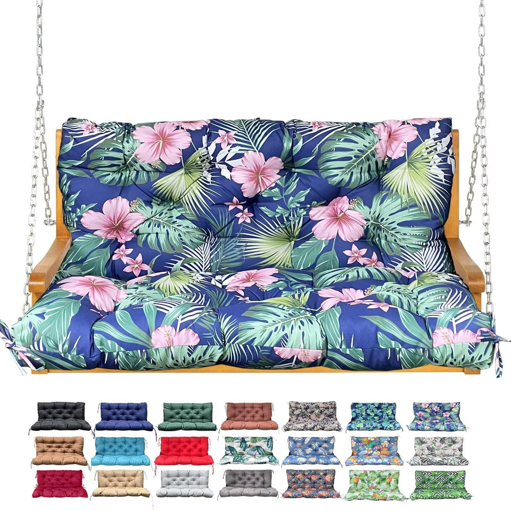 NANGELRN front view of tropical floral cushion showing vibrant design and comfort